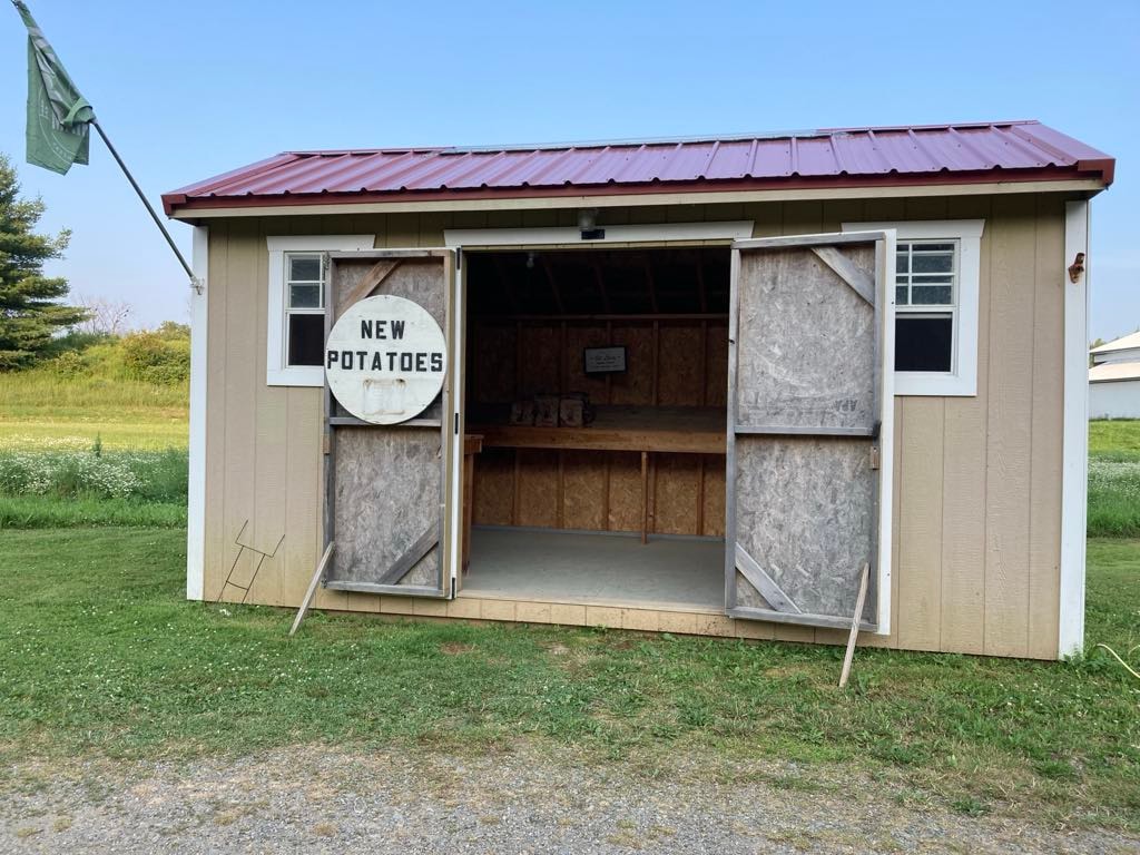 Ben Corey's roadside farm stand on Bangor Street in Houlton, Maine