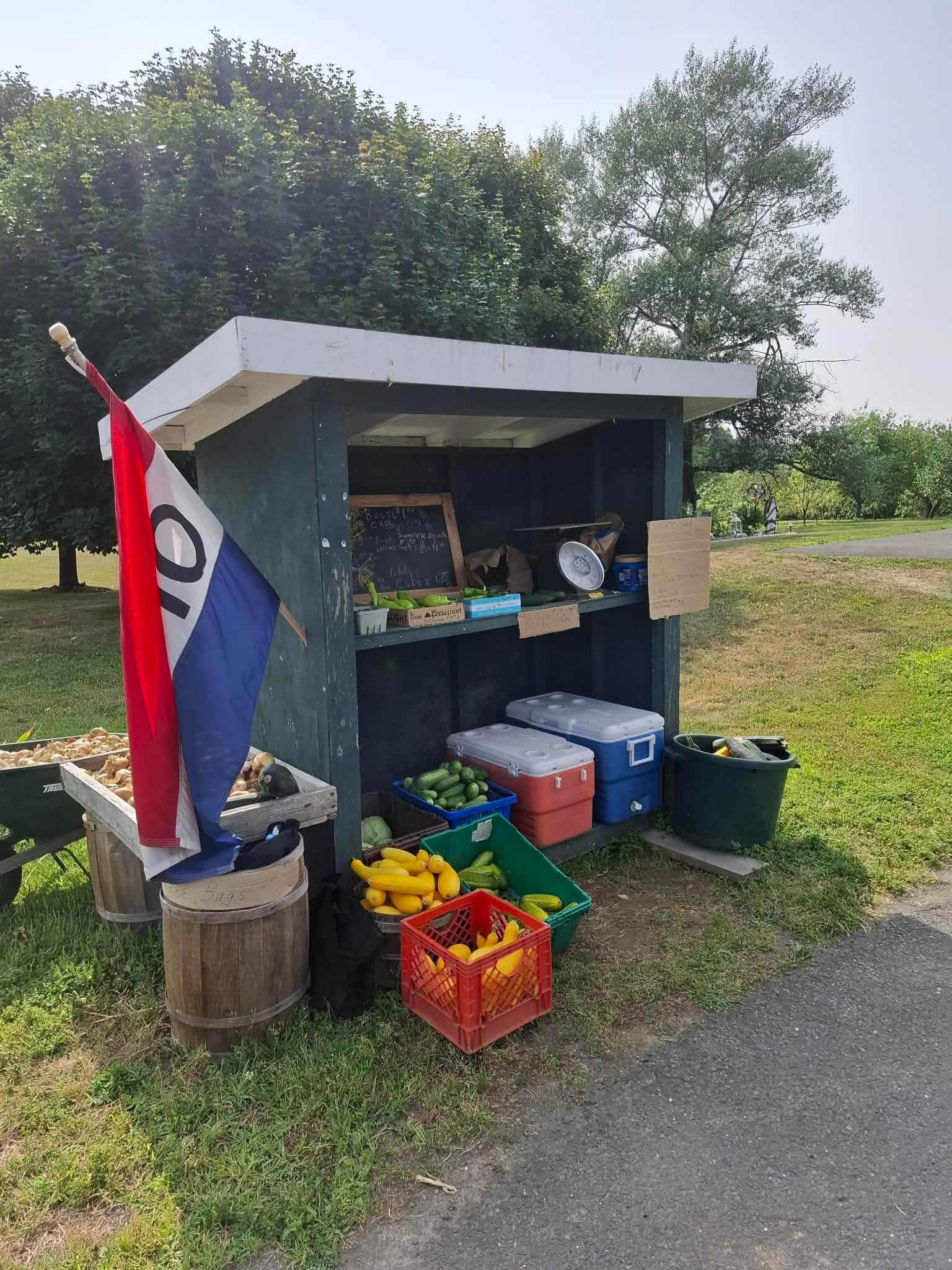 James Sanderson roadside vegetable stand