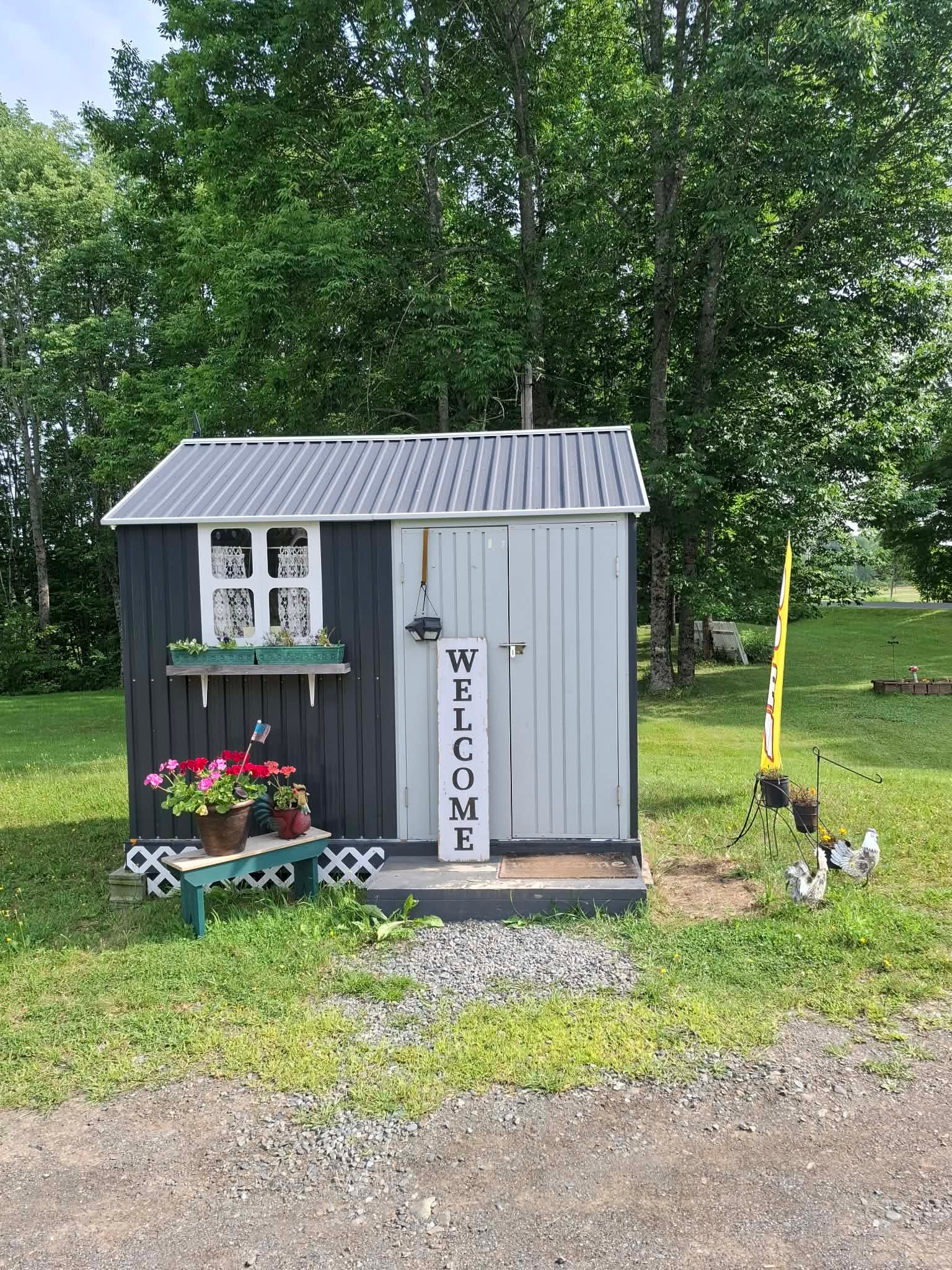 Roxie's Sourdough and Home Baked Goods roadside bakery stand in Linneus, Maine