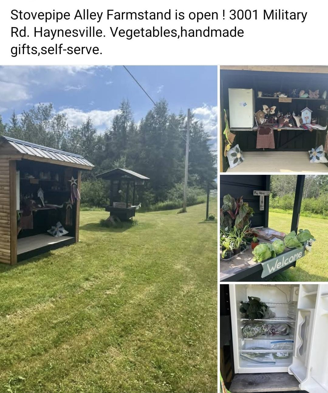 Stovepipe Alley Farmstand in Haynesville, Maine