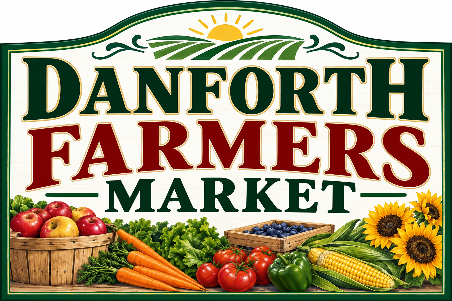 Danforth Farmers Market promotional artwork